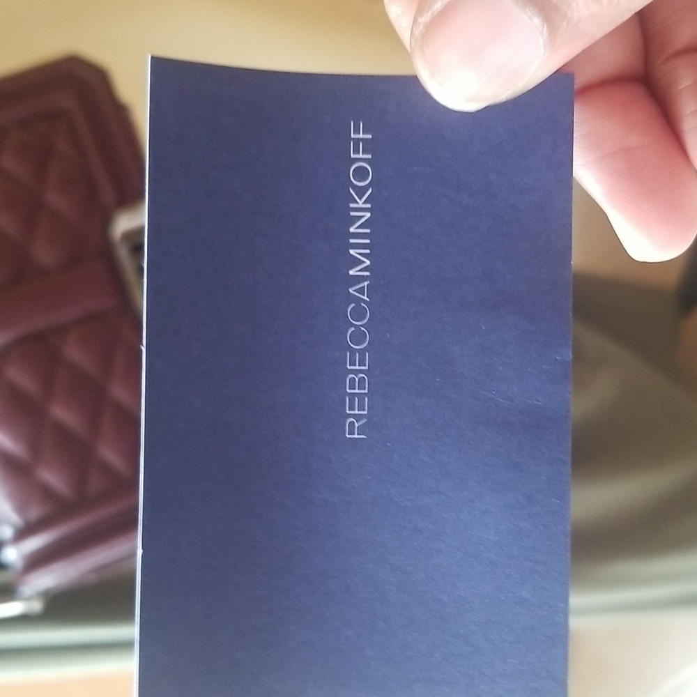 Rebecca Minkoff mini love wallet on chain burgundy red - Picture 14 of 14